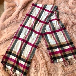 CASHMERE PLAID SCARF